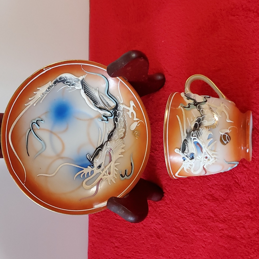 Vintage Sterling China Cup and Saucer. Japan